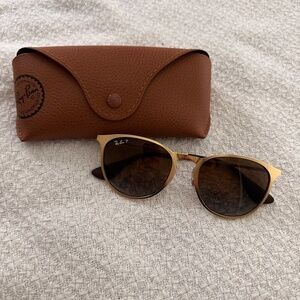 Ray Ban - Erika Metal - Matte Gold Frames/Brown Lenses - Polarized